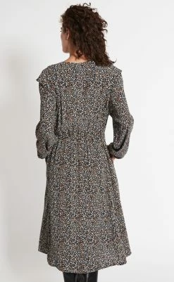 Re.draft 'Frill Sleeve Mini Animal' Pr Light Winter Blue -JYOKO-Shop re draft frill sleeve mini animal pr light winter blue 3