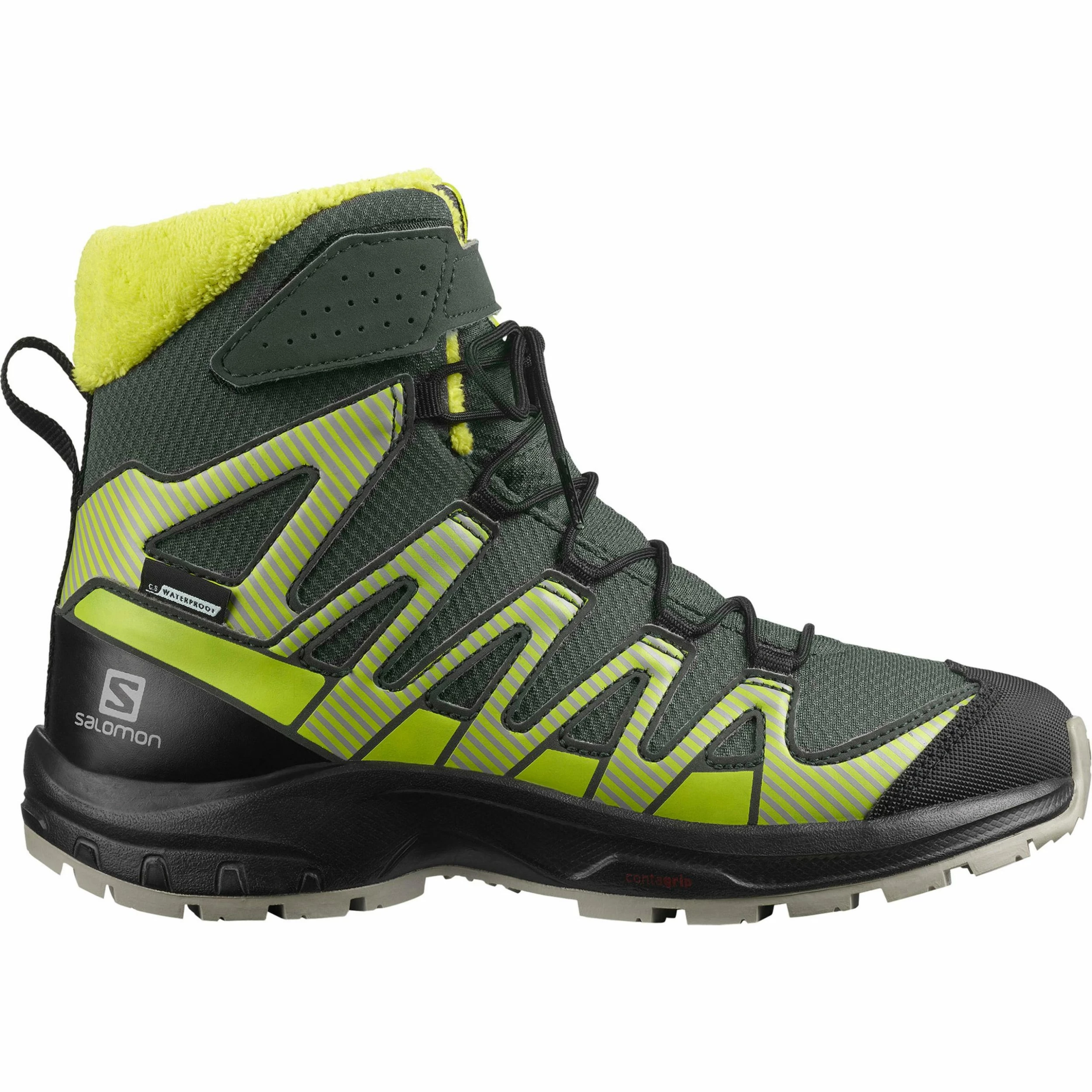 Salomon Wanderschuhe XA PRO V8 WINTER In Urban Chic-black-evening Primrose 1 Salomon Wanderschuhe XA PRO V8 WINTER In Urban Chic-black-evening Primrose