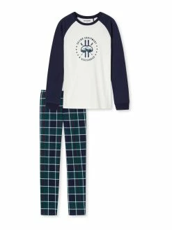 Schiesser Schlafanzug Winter Escape In Nightblue