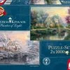 Schmidt Spiele Thomas Kinkade, Lamplight Manour/Winter In Lamplight Manour. Puzzle 2 X 1.000...