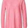 STREET ONE Pullover In Bright Winter Rose Melange