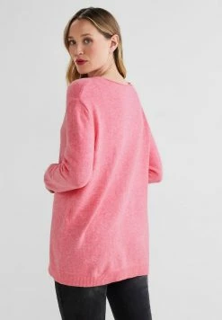 STREET ONE Pullover In Bright Winter Rose Melange -JYOKO-Shop street one pullover in bright winter rose melange 2
