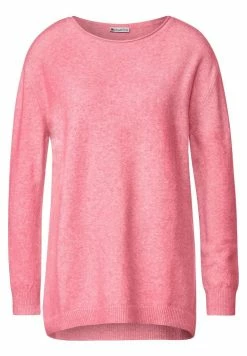 STREET ONE Pullover In Bright Winter Rose Melange