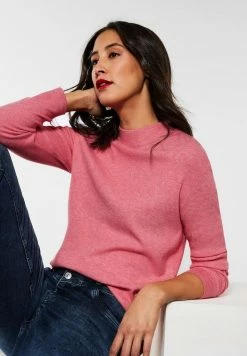 STREET ONE Pullover In Winter Rose Melange -JYOKO-Shop street one pullover in winter rose melange 3