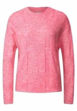 STREET ONE Pullover In Winter Rose Melange