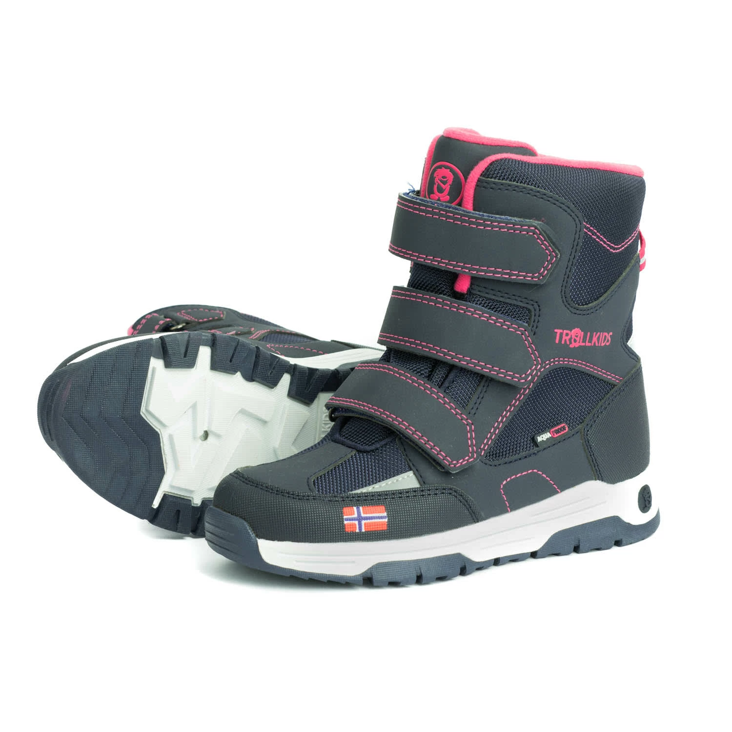 TROLLKIDS Winter Schuhe "Lofoten" In Marineblau / Pink 5 TROLLKIDS Winter Schuhe "Lofoten" In Marineblau / Pink – Bild 5