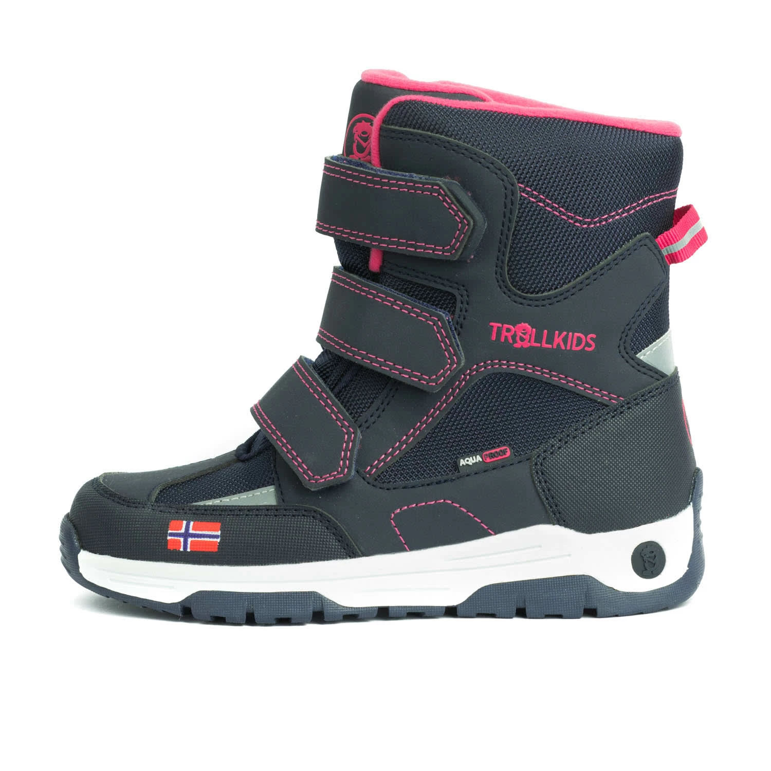 TROLLKIDS Winter Schuhe "Lofoten" In Marineblau / Pink 1 TROLLKIDS Winter Schuhe "Lofoten" In Marineblau / Pink