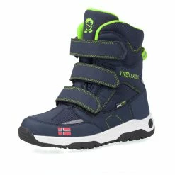 TROLLKIDS Winter Schuhe "Lofoten" In Marineblau / Vipergrün