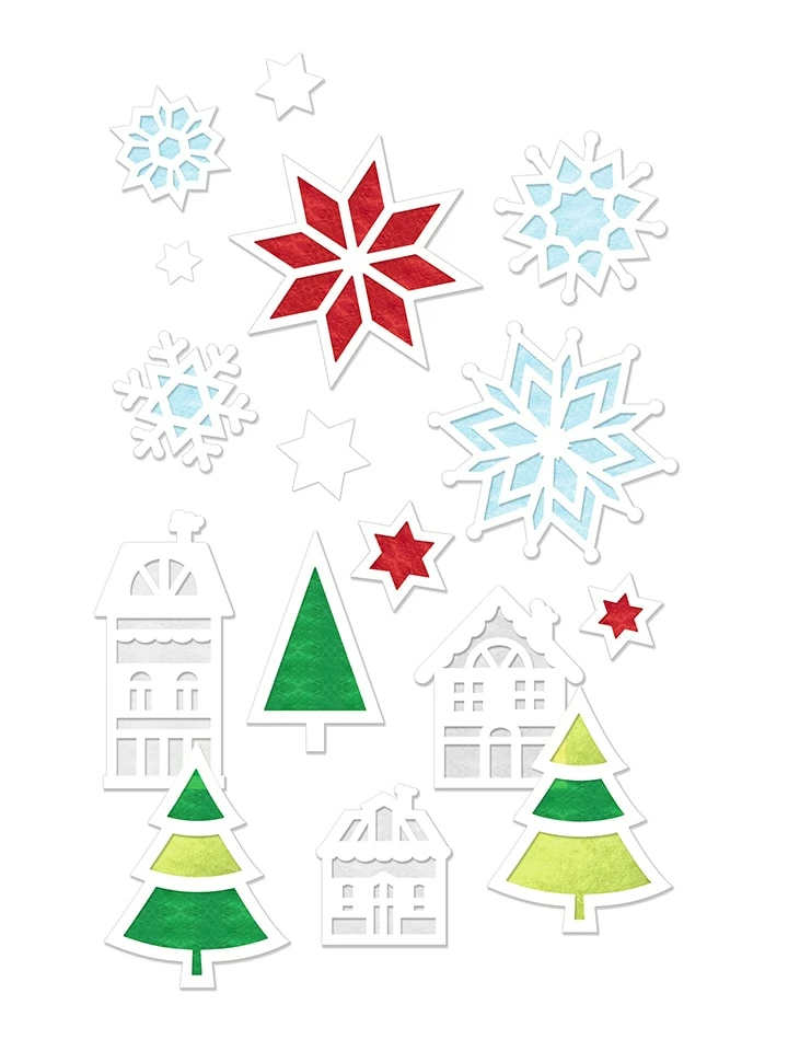 Ursus Dekorations-Bastelset "Winter" In Weiß/ Bunt 2 Ursus Dekorations-Bastelset "Winter" In Weiß/ Bunt – Bild 2