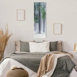 WallArt Leinwandbild - Nadelbäume Im Winter In Grün -JYOKO-Shop wallart leinwandbild nadelbaume im winter in grun 10