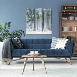 WallArt Leinwandbild - Nadelbäume Im Winter In Grün -JYOKO-Shop wallart leinwandbild nadelbaume im winter in grun 27