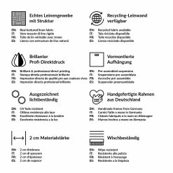 WallArt Leinwandbild - Nadelbäume Im Winter In Grün -JYOKO-Shop wallart leinwandbild nadelbaume im winter in grun 31