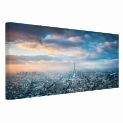 WallArt Leinwandbild - Winter In Paris In Blau -JYOKO-Shop wallart leinwandbild winter in paris in blau 12