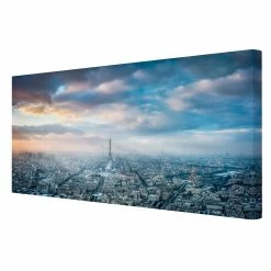 WallArt Leinwandbild - Winter In Paris In Blau -JYOKO-Shop wallart leinwandbild winter in paris in blau 13