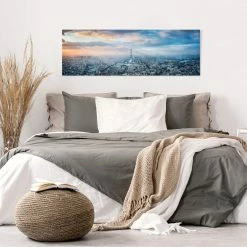 WallArt Leinwandbild - Winter In Paris In Blau 11 WallArt Leinwandbild - Winter In Paris In Blau -JYOKO-Shop wallart leinwandbild winter in paris in blau 19