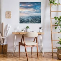 WallArt Leinwandbild - Winter In Paris In Blau 10 WallArt Leinwandbild - Winter In Paris In Blau -JYOKO-Shop wallart leinwandbild winter in paris in blau 2