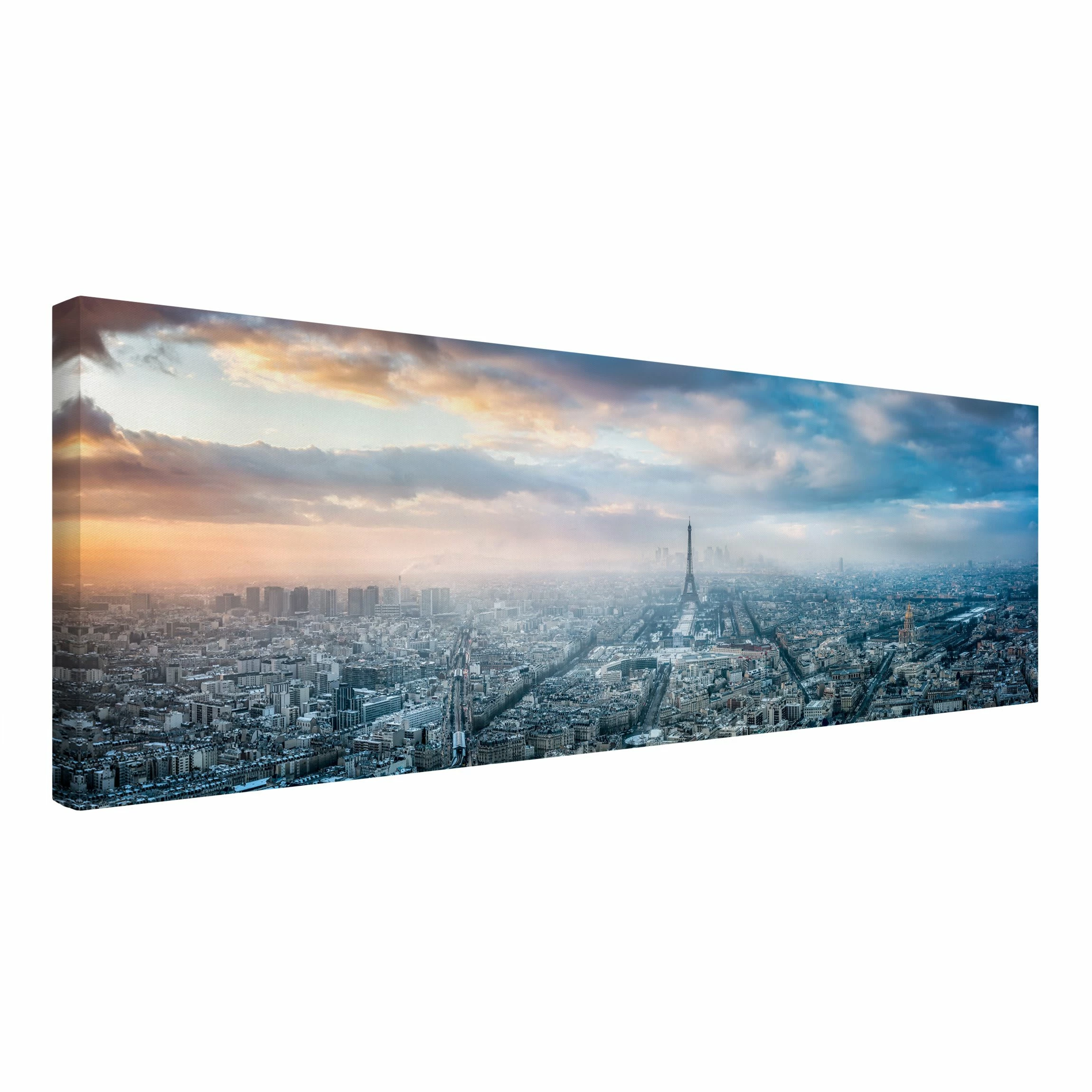 WallArt Leinwandbild - Winter In Paris In Blau 5 WallArt Leinwandbild - Winter In Paris In Blau – Bild 5