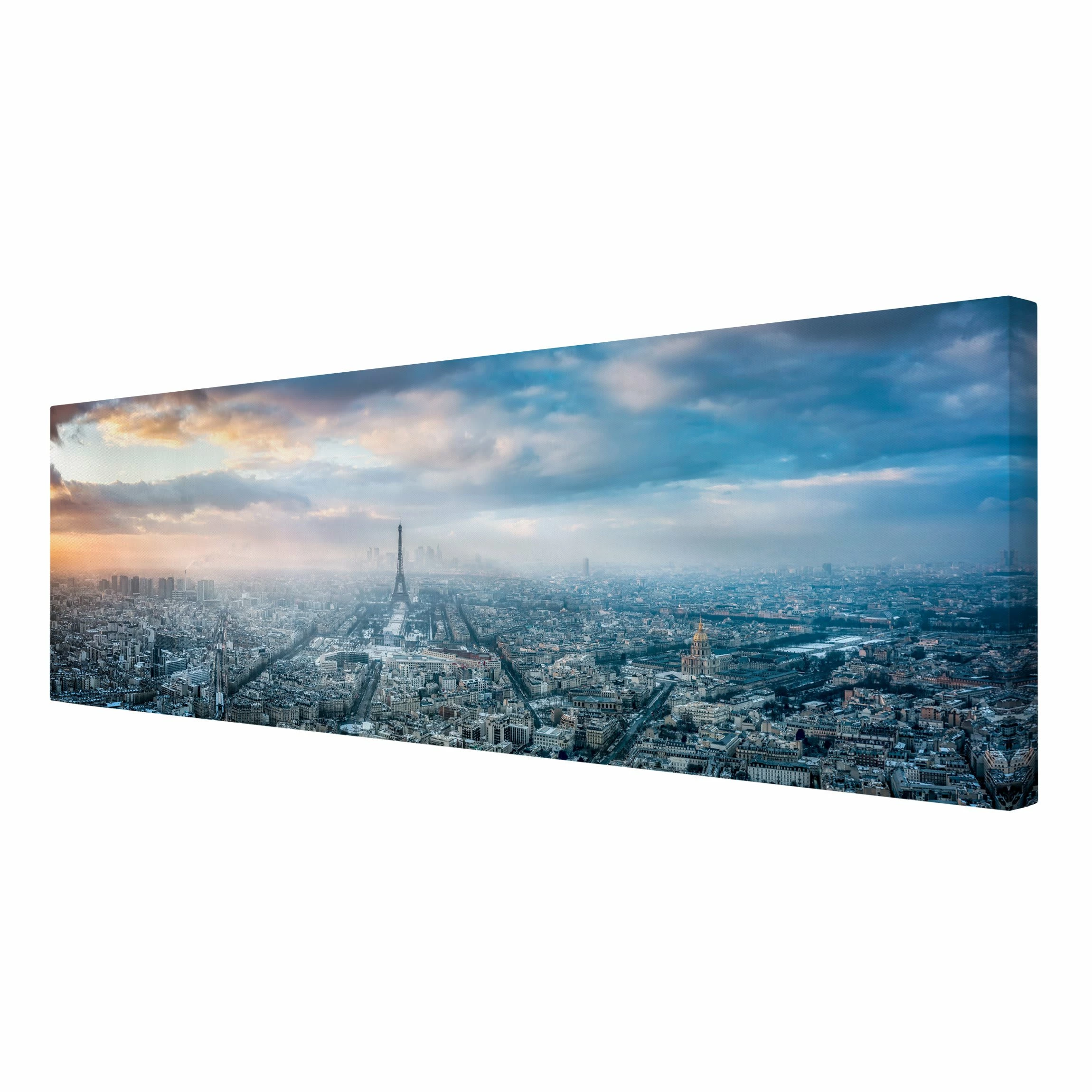 WallArt Leinwandbild - Winter In Paris In Blau 6 WallArt Leinwandbild - Winter In Paris In Blau – Bild 6