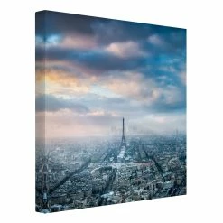WallArt Leinwandbild - Winter In Paris In Blau 12 WallArt Leinwandbild - Winter In Paris In Blau -JYOKO-Shop wallart leinwandbild winter in paris in blau 4