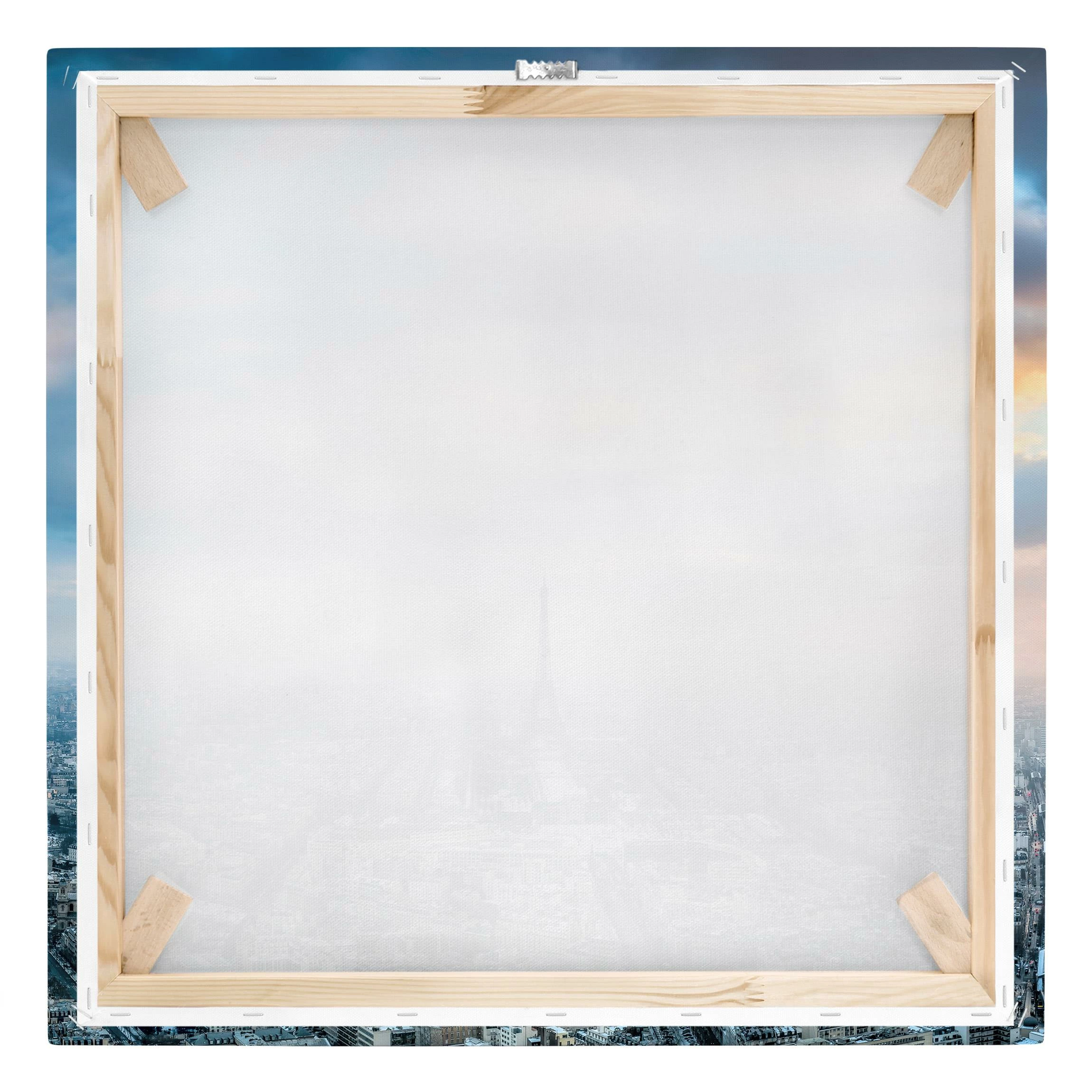 WallArt Leinwandbild - Winter In Paris In Blau 7 WallArt Leinwandbild - Winter In Paris In Blau – Bild 7