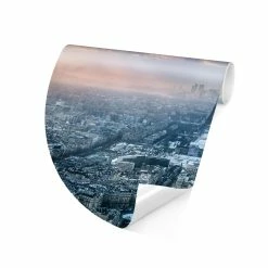 WallArt Runde Tapete - Winter In Paris In Blau 13 WallArt Runde Tapete - Winter In Paris In Blau -JYOKO-Shop wallart runde tapete winter in paris in blau 5