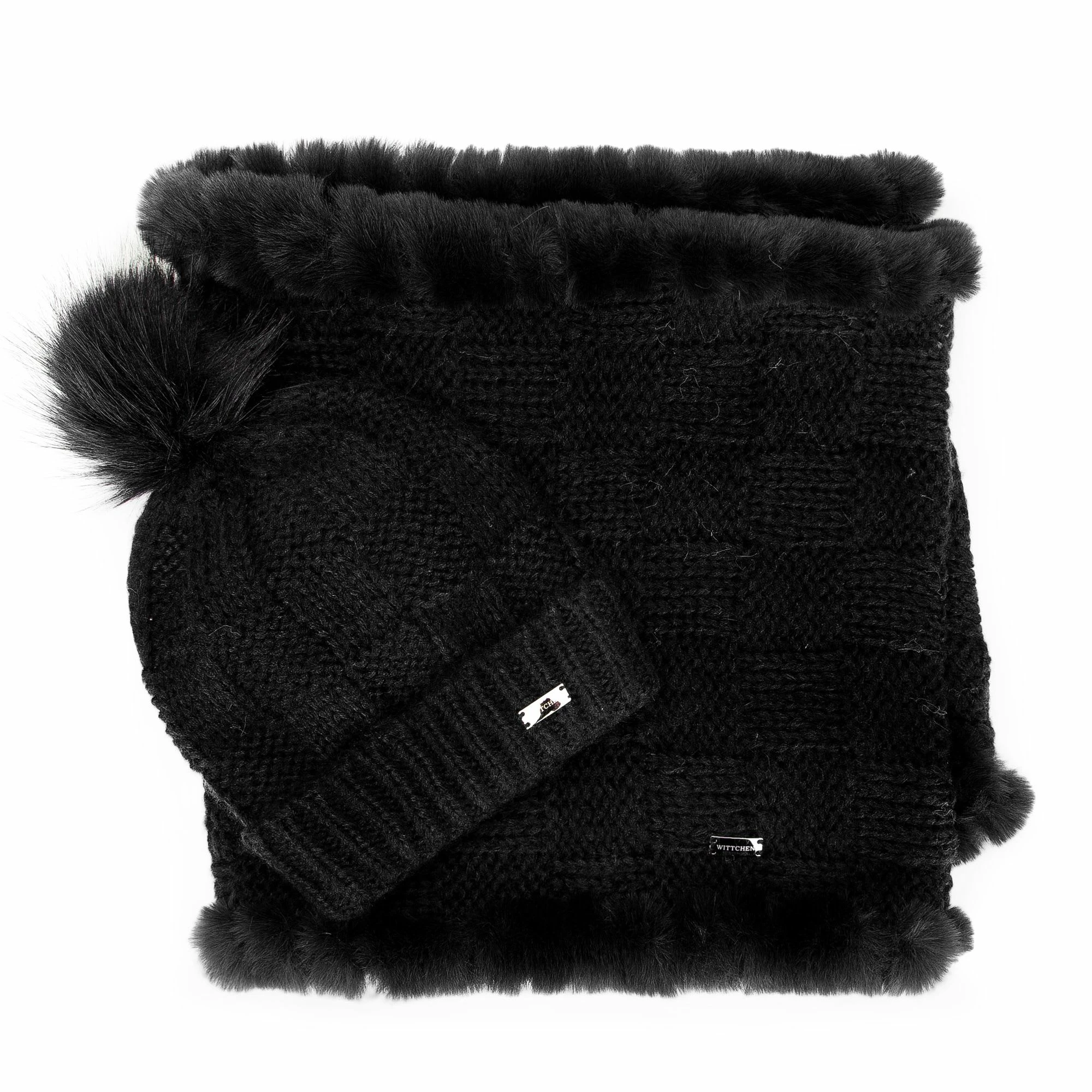 Wittchen Stylish Winter Set: Hat + Scarf (H) 28 X (B) 40 Cm In Black 2 Wittchen Stylish Winter Set: Hat + Scarf (H) 28 X (B) 40 Cm In Black – Bild 2