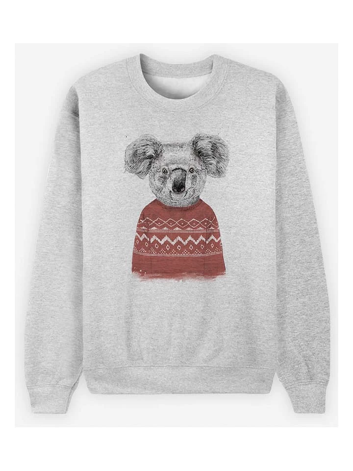 WOOOP Sweatshirt "Winter Koala" In Grau 1 WOOOP Sweatshirt "Winter Koala" In Grau